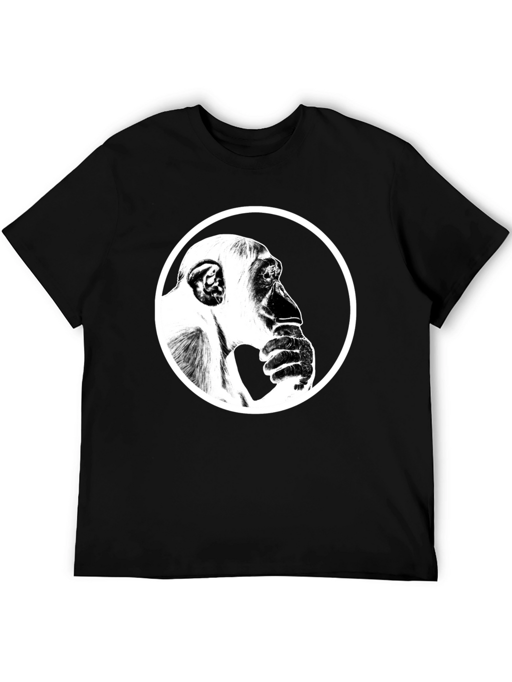 Thinking Chimpanzee Graphic T-Shirt
