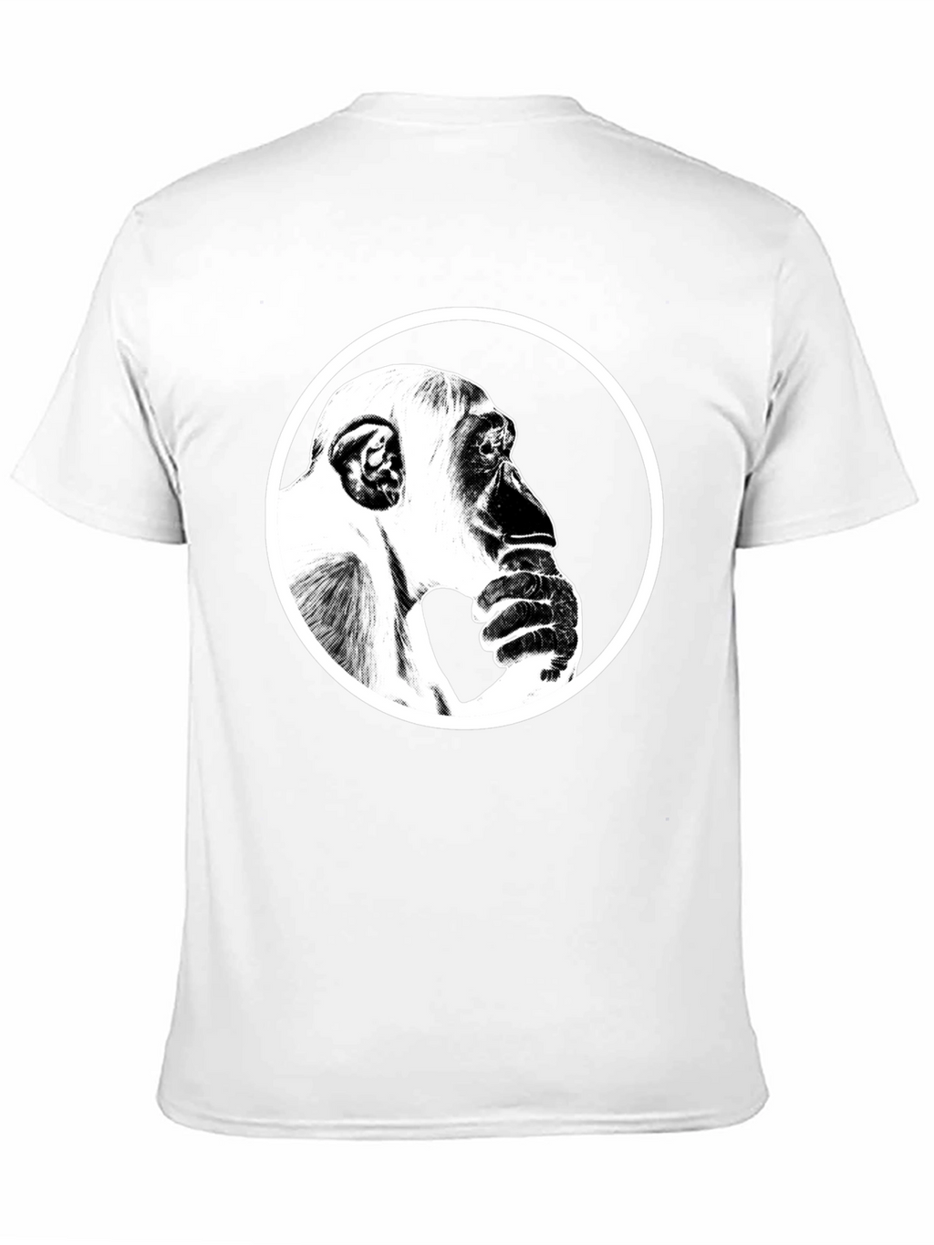 Thinking Chimpanzee Graphic T-Shirt