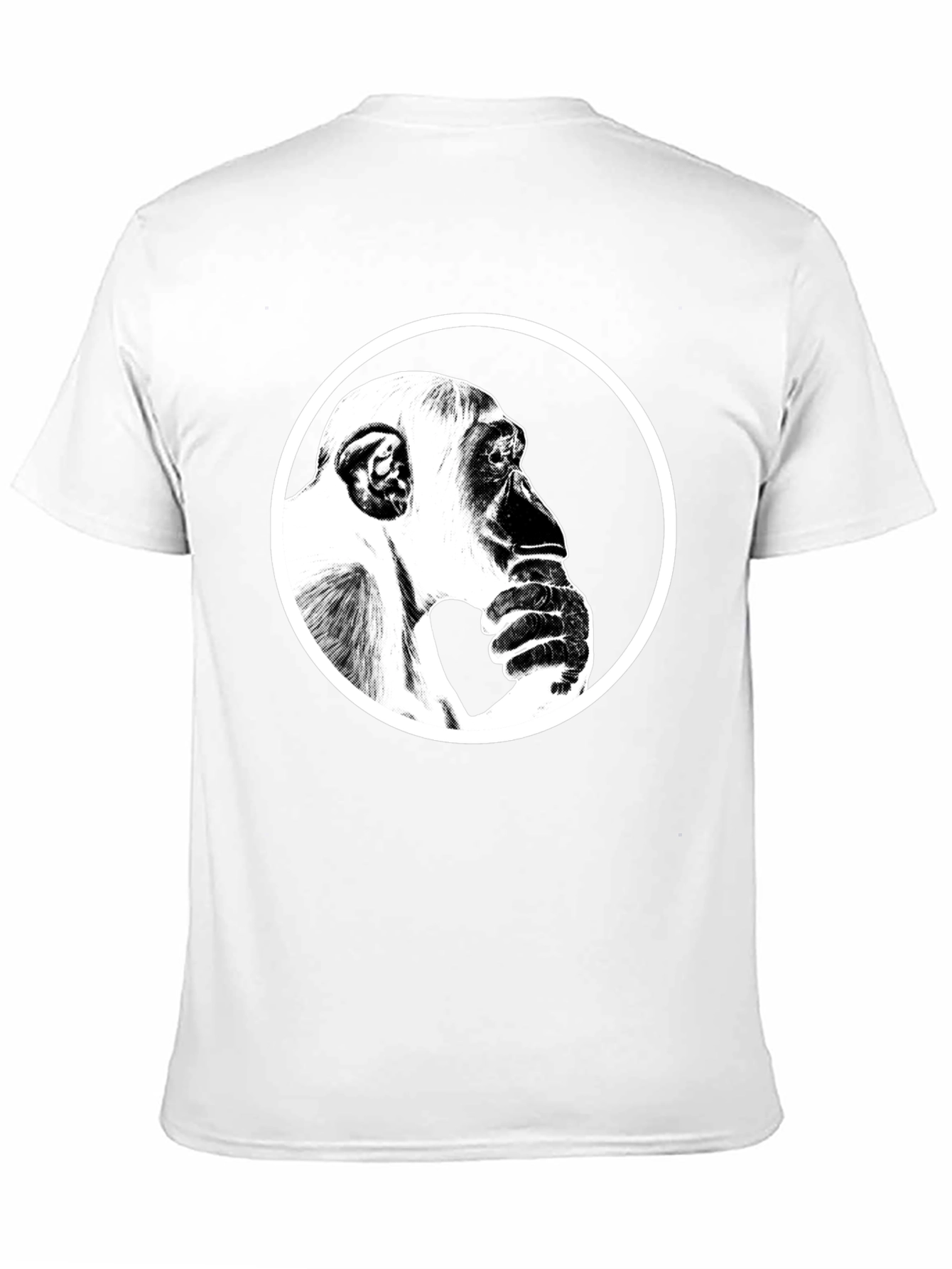 Thinking Chimpanzee Graphic T-Shirt