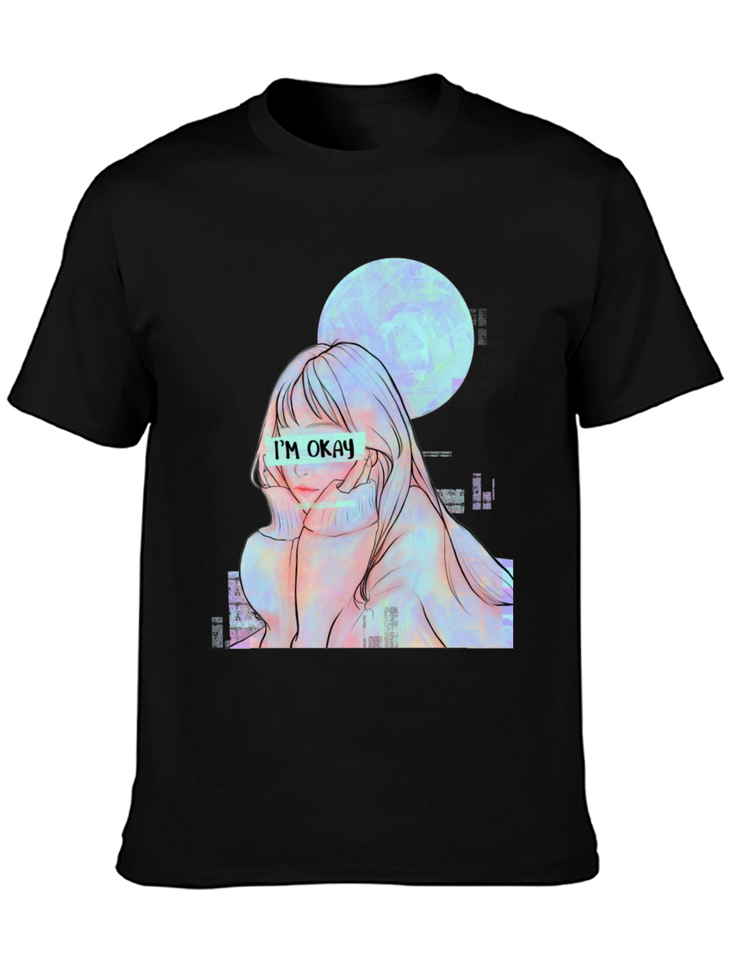 Im Okay Anime Girl Graphic Tee