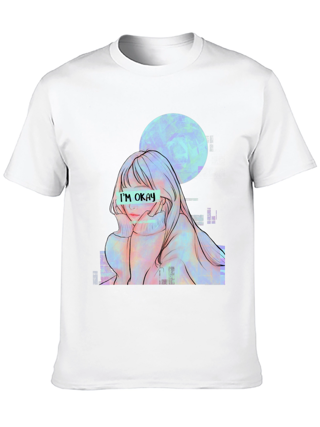 Im Okay Anime Girl Graphic Tee