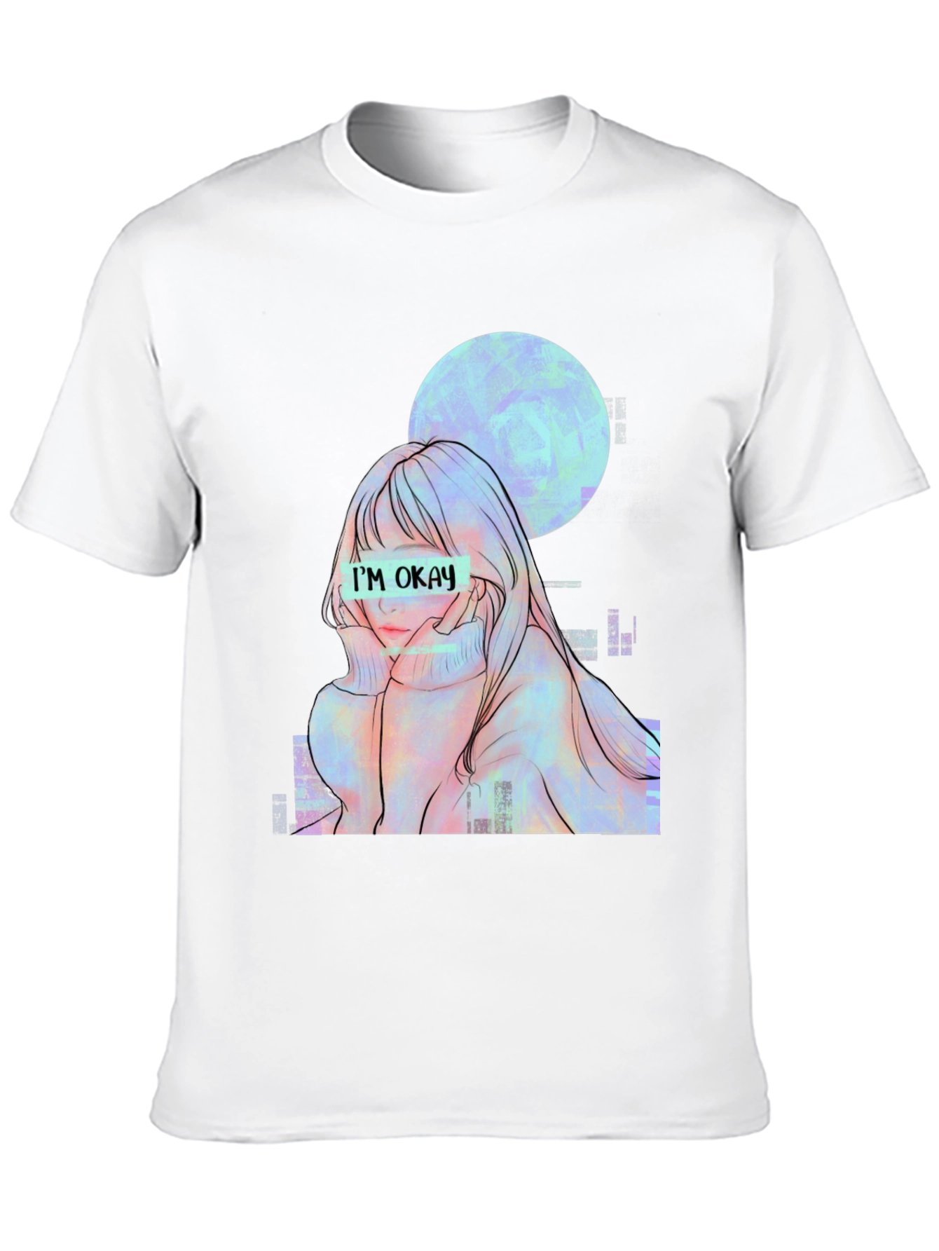 Im Okay Anime Girl Graphic Tee