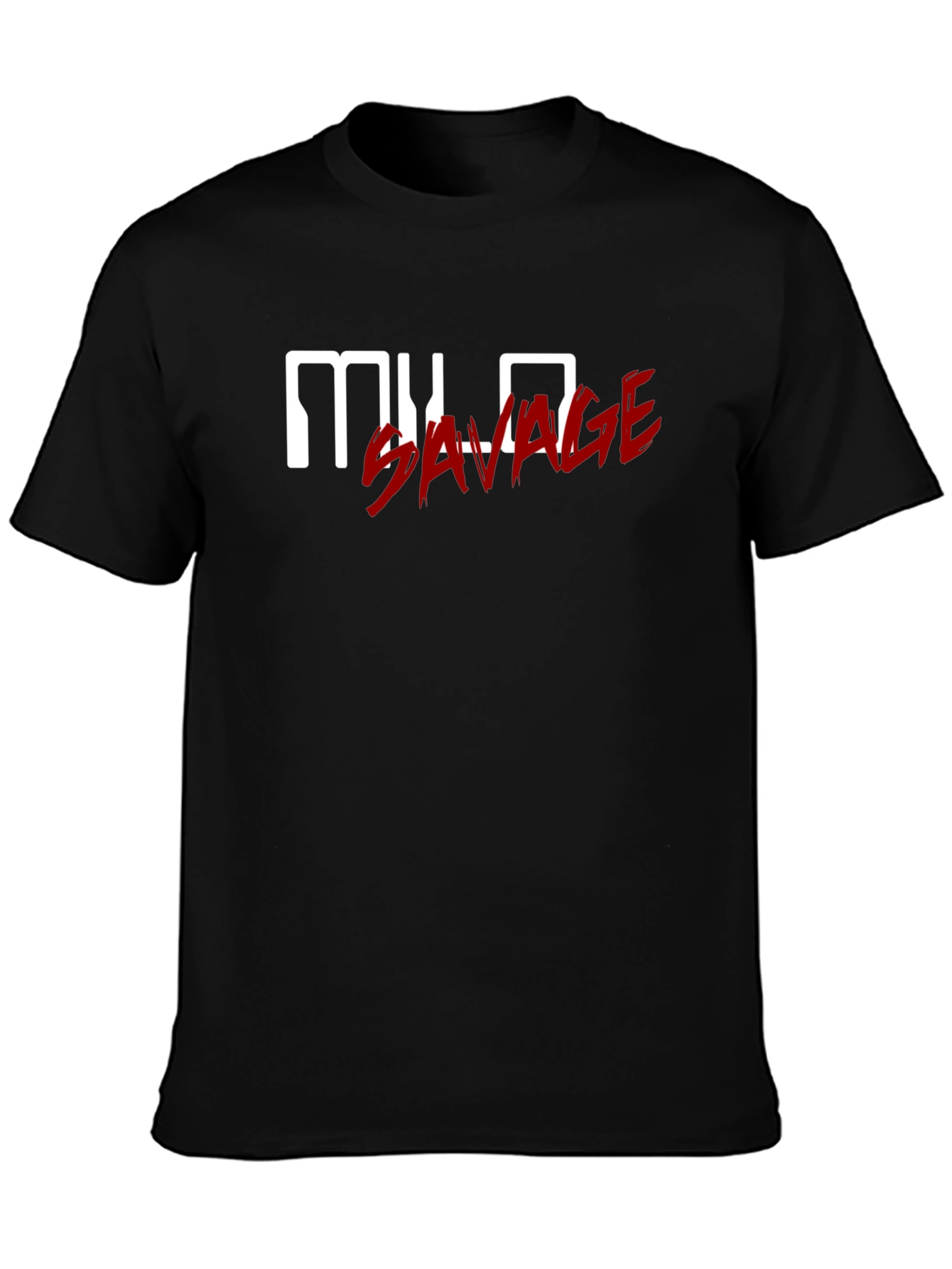 MYLO Savage Graphic Print Black T-Shirt