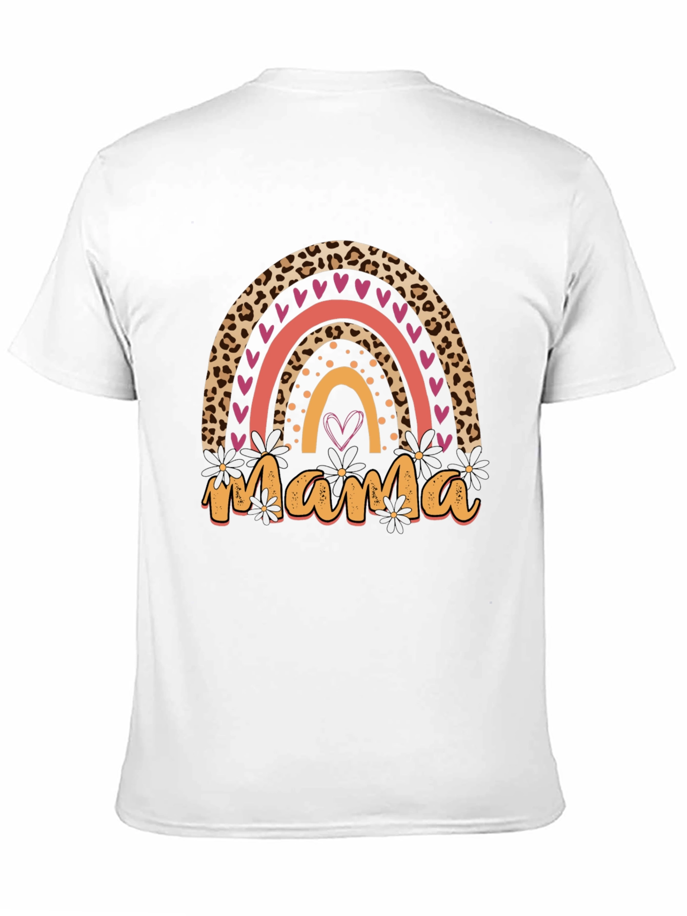 Mama Leopard Rainbow T-Shirt