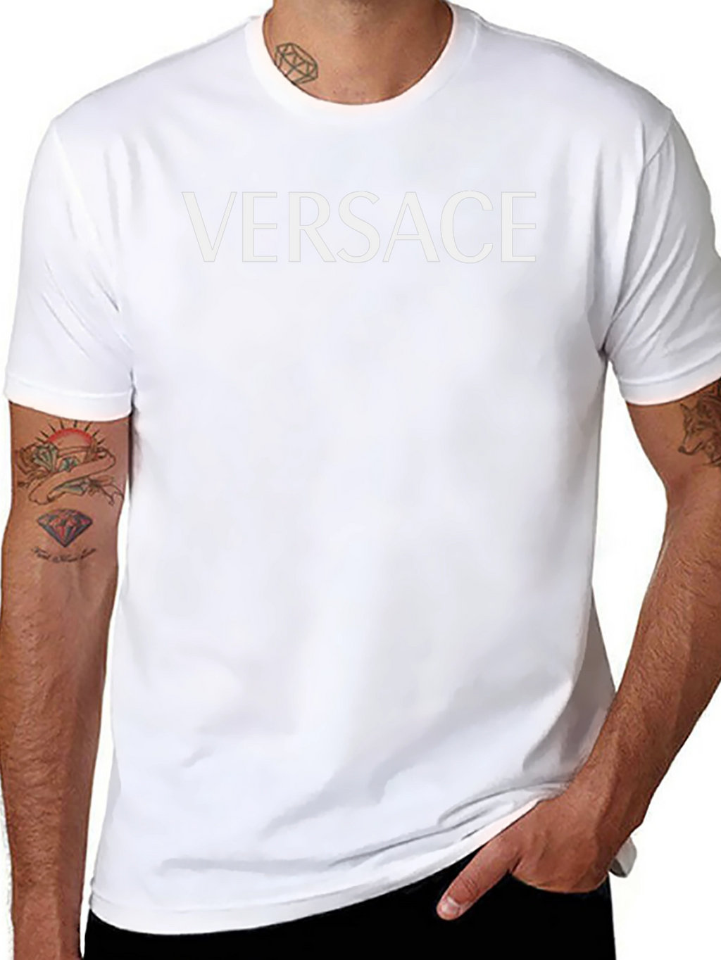 Versace Print Black T-Shirt - Stylish & Comfortable