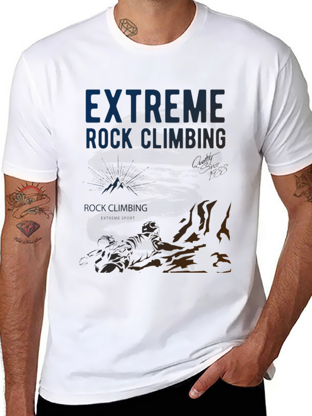 Extreme Rock Climbing T-Shirt - Adventure Tee