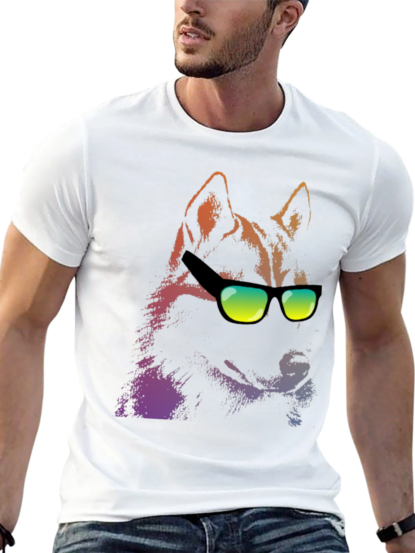 Cool Dog Graphic T-Shirt