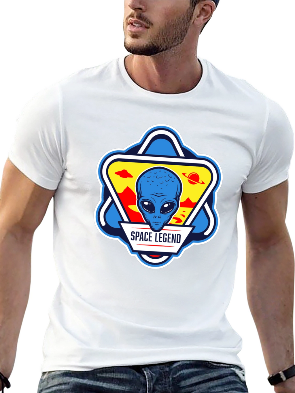 Space Legend Alien Graphic T-Shirt