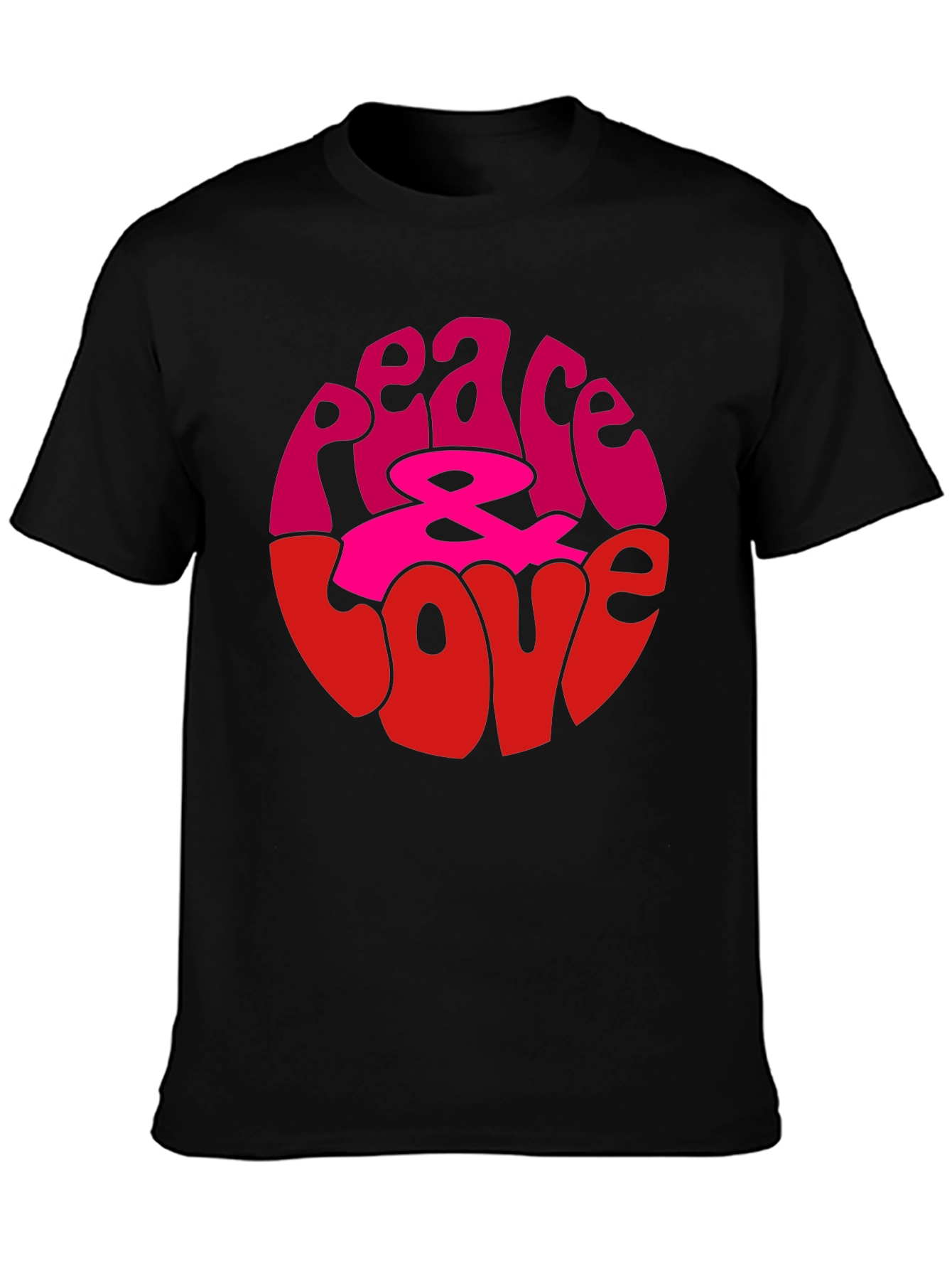 Peace & Love Graphic Tee - Retro Style