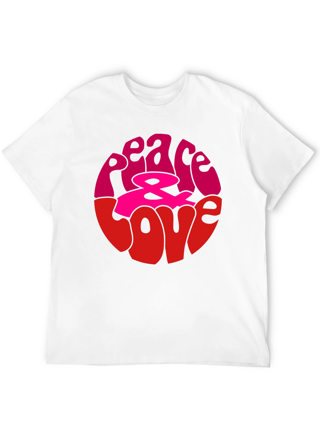 Peace & Love Graphic Tee - Retro Style