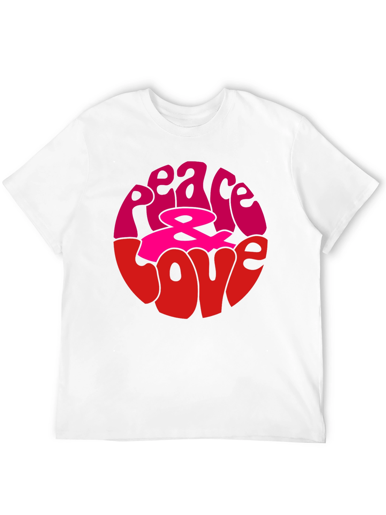 Peace & Love Graphic Tee - Retro Style