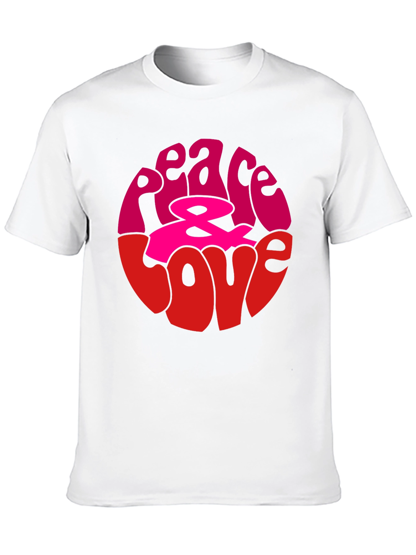 Peace & Love Graphic Tee - Retro Style