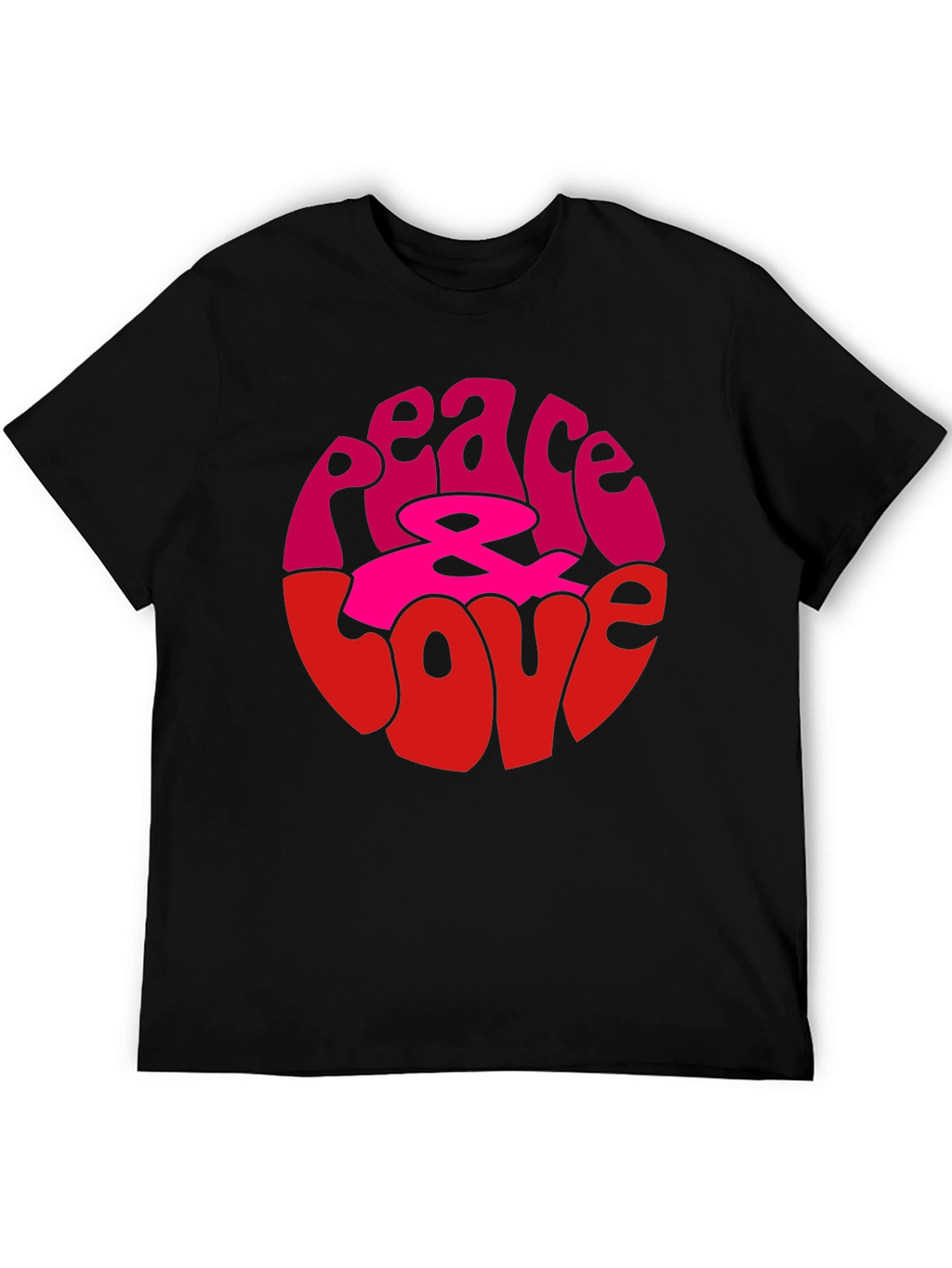 Peace & Love Graphic Tee - Retro Style