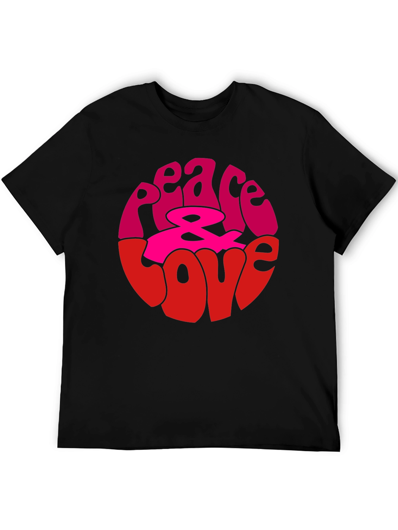 Peace & Love Graphic Tee - Retro Style