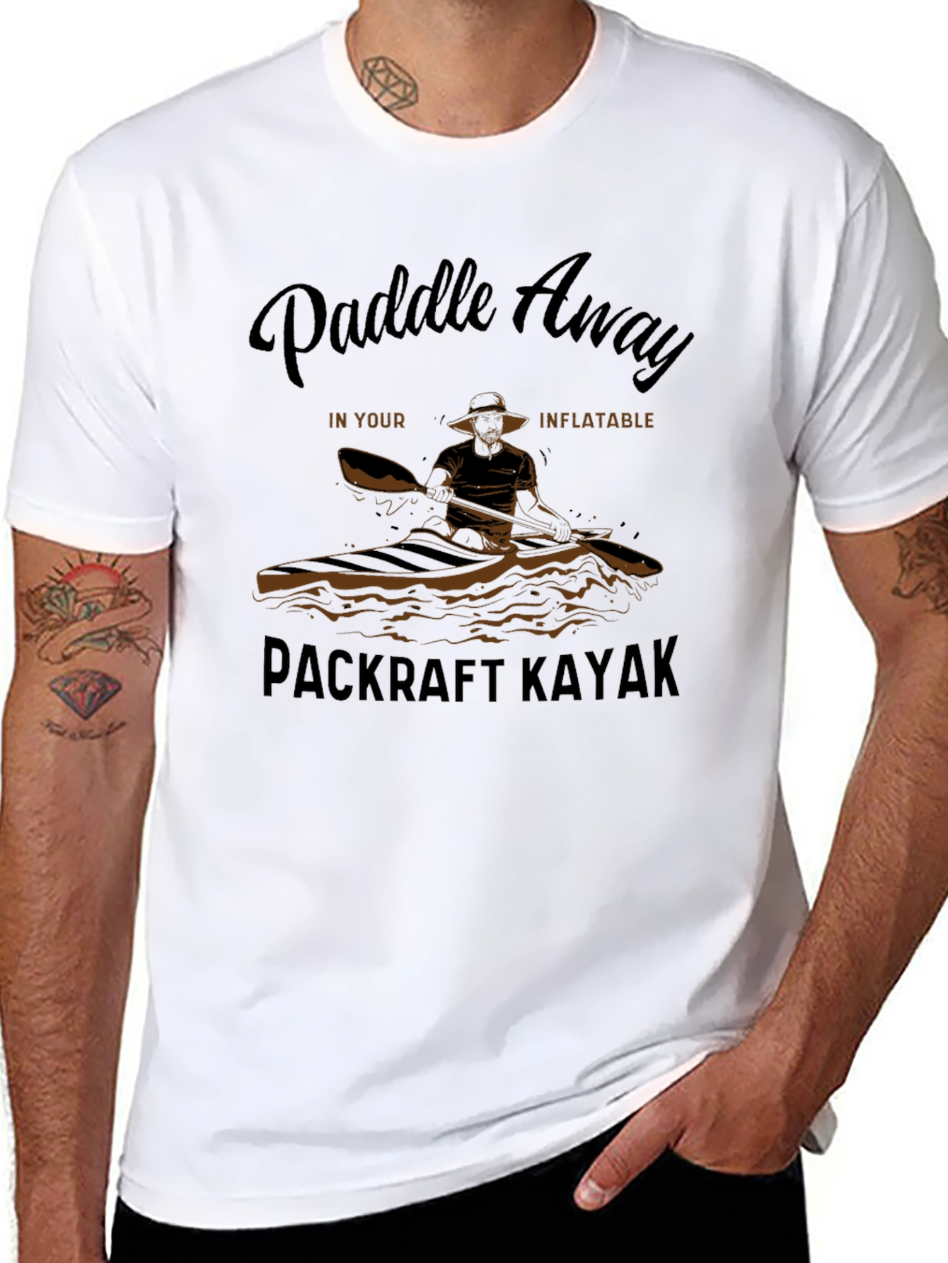 Paddle Away Kayak T-Shirt - Outdoor Adventure Tee