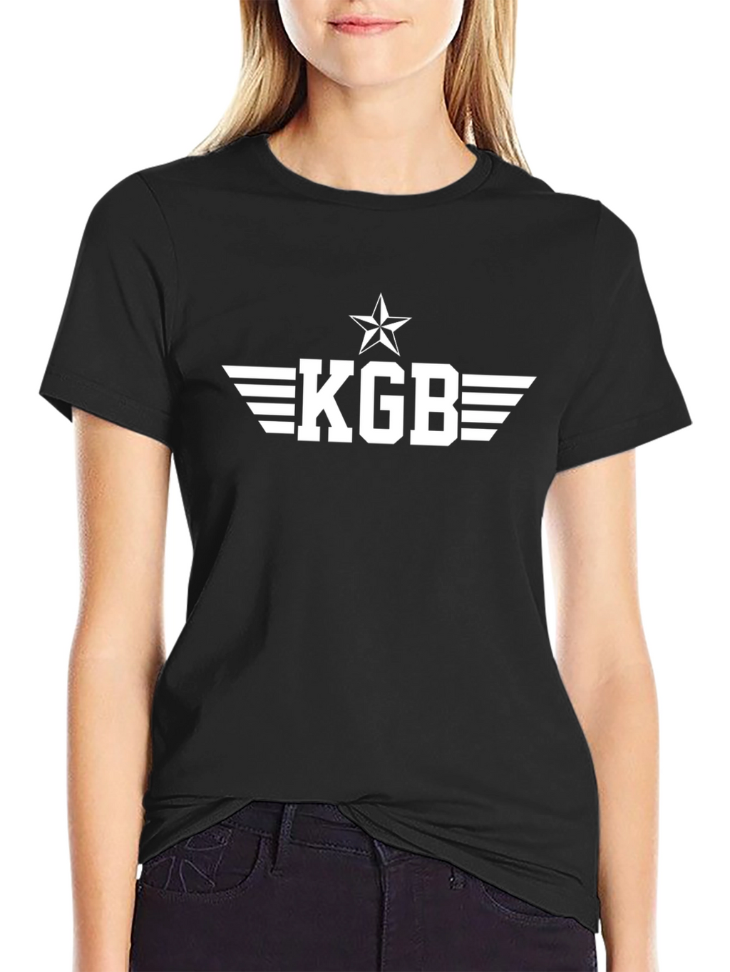 KGB Star Graphic Tee - Classic Retro Style