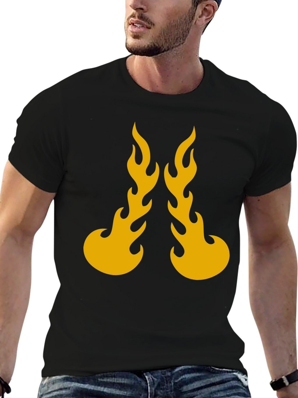 Flaming Hot Black Graphic Tee
