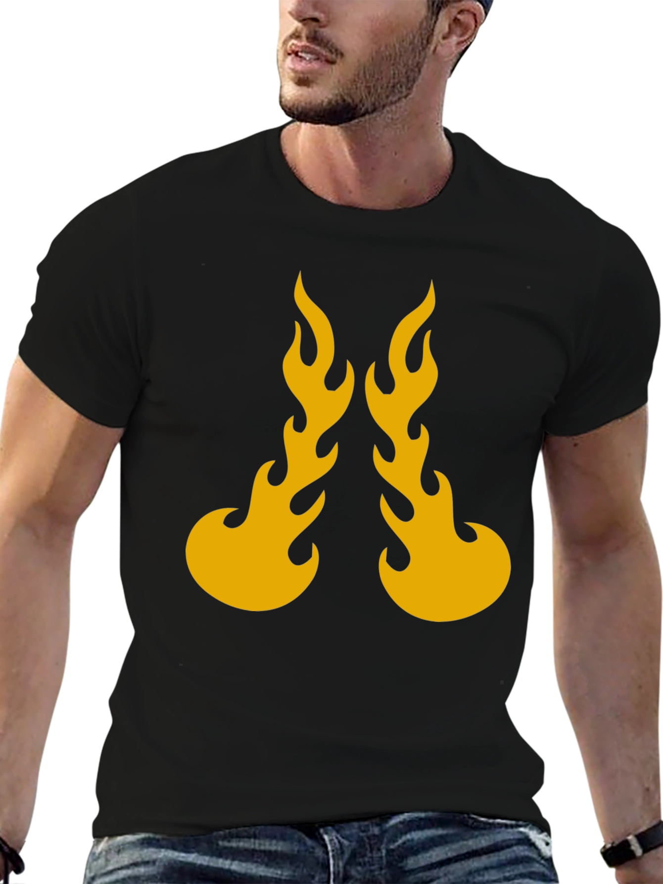 Flaming Hot Black Graphic Tee