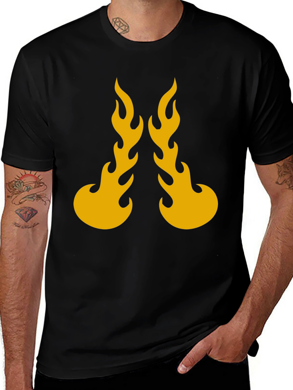 Flaming Hot Black Graphic Tee