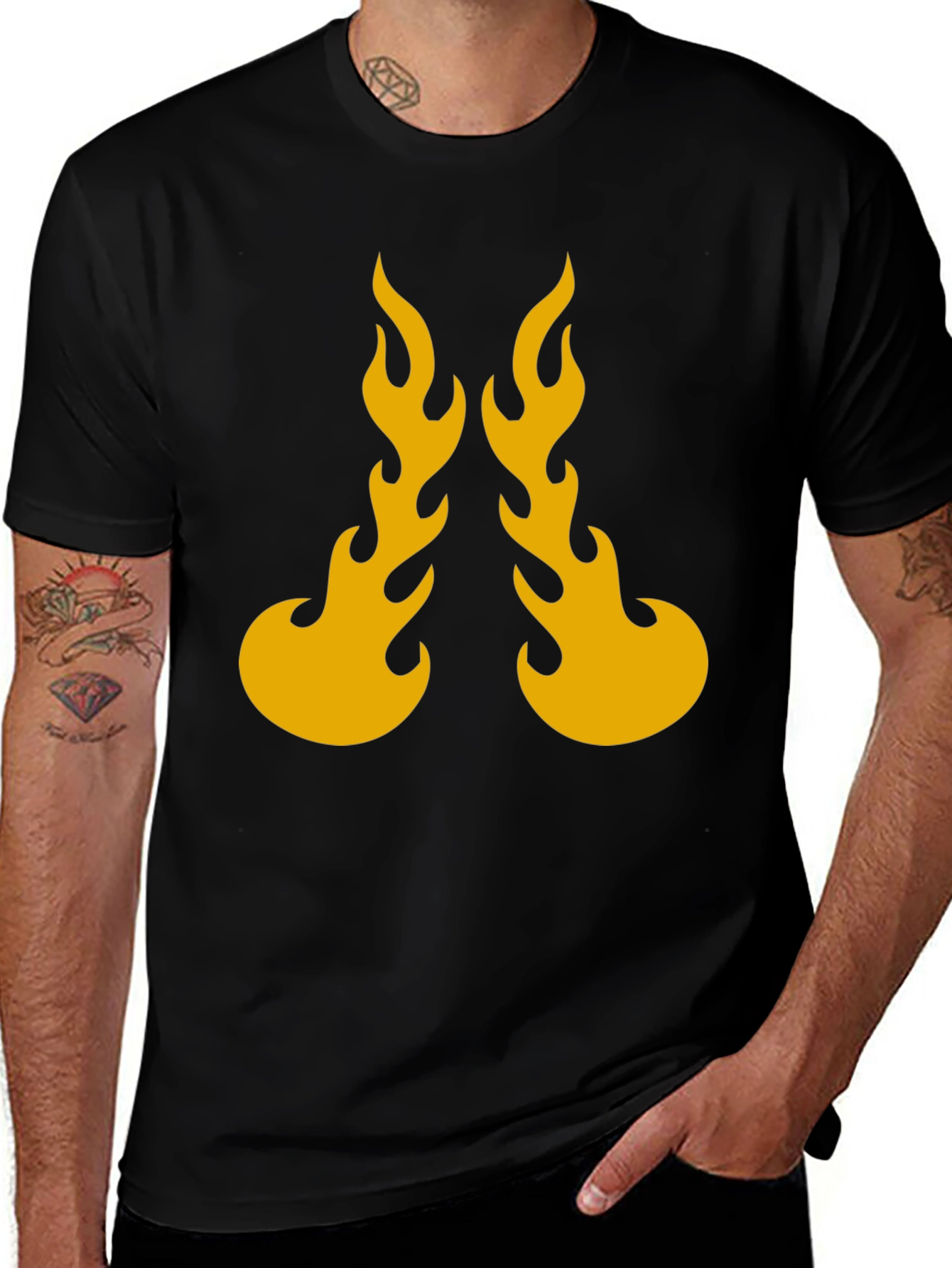 Flaming Hot Black Graphic Tee