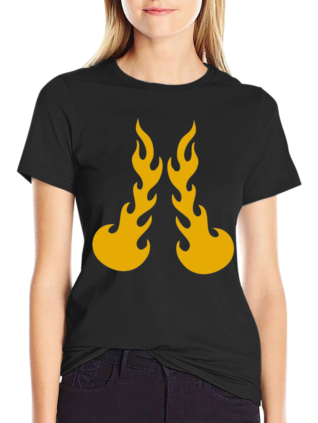 Flaming Hot Black Graphic Tee
