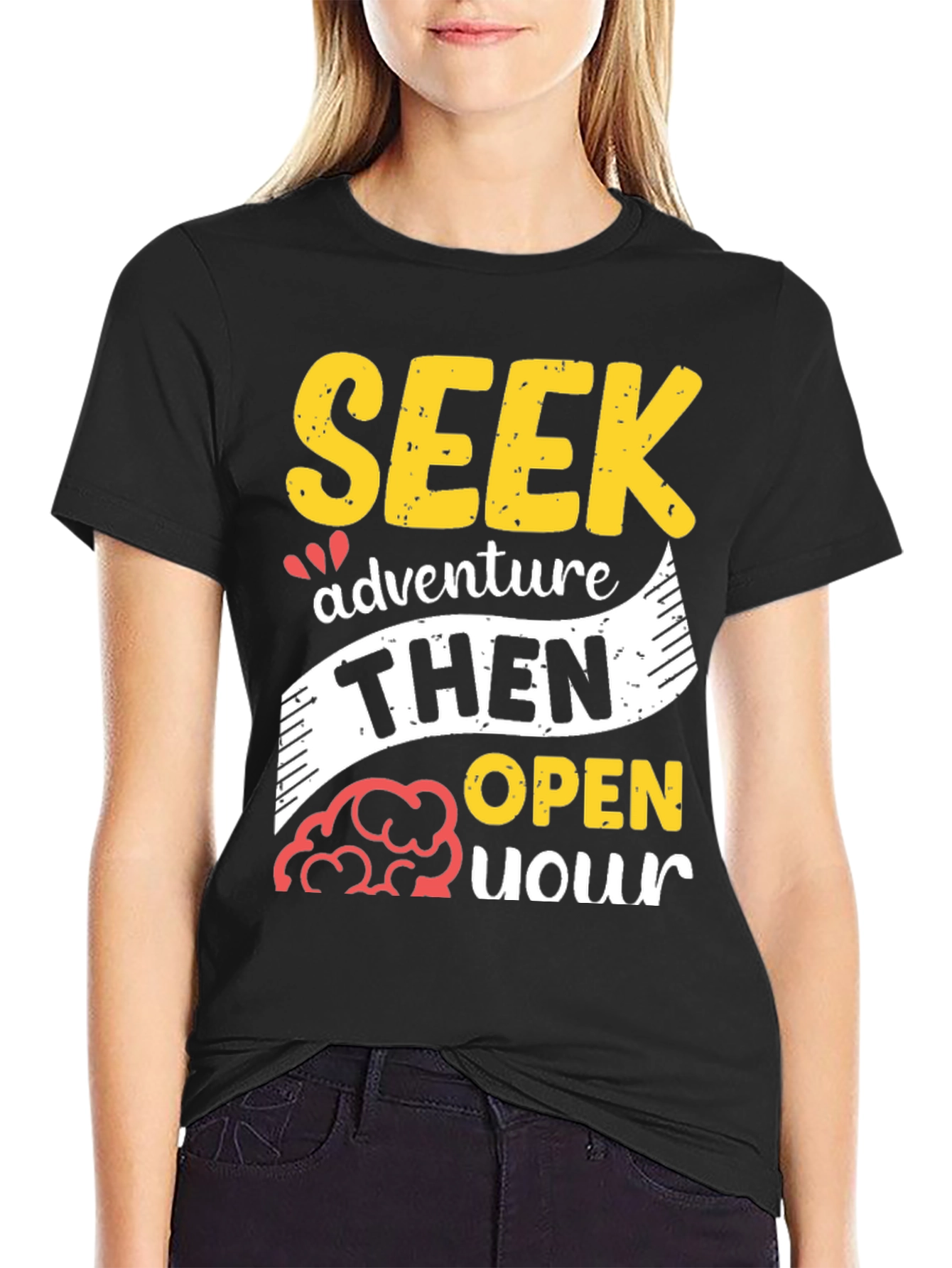 Seek Adventure T-Shirt - Explore with an Open Mind