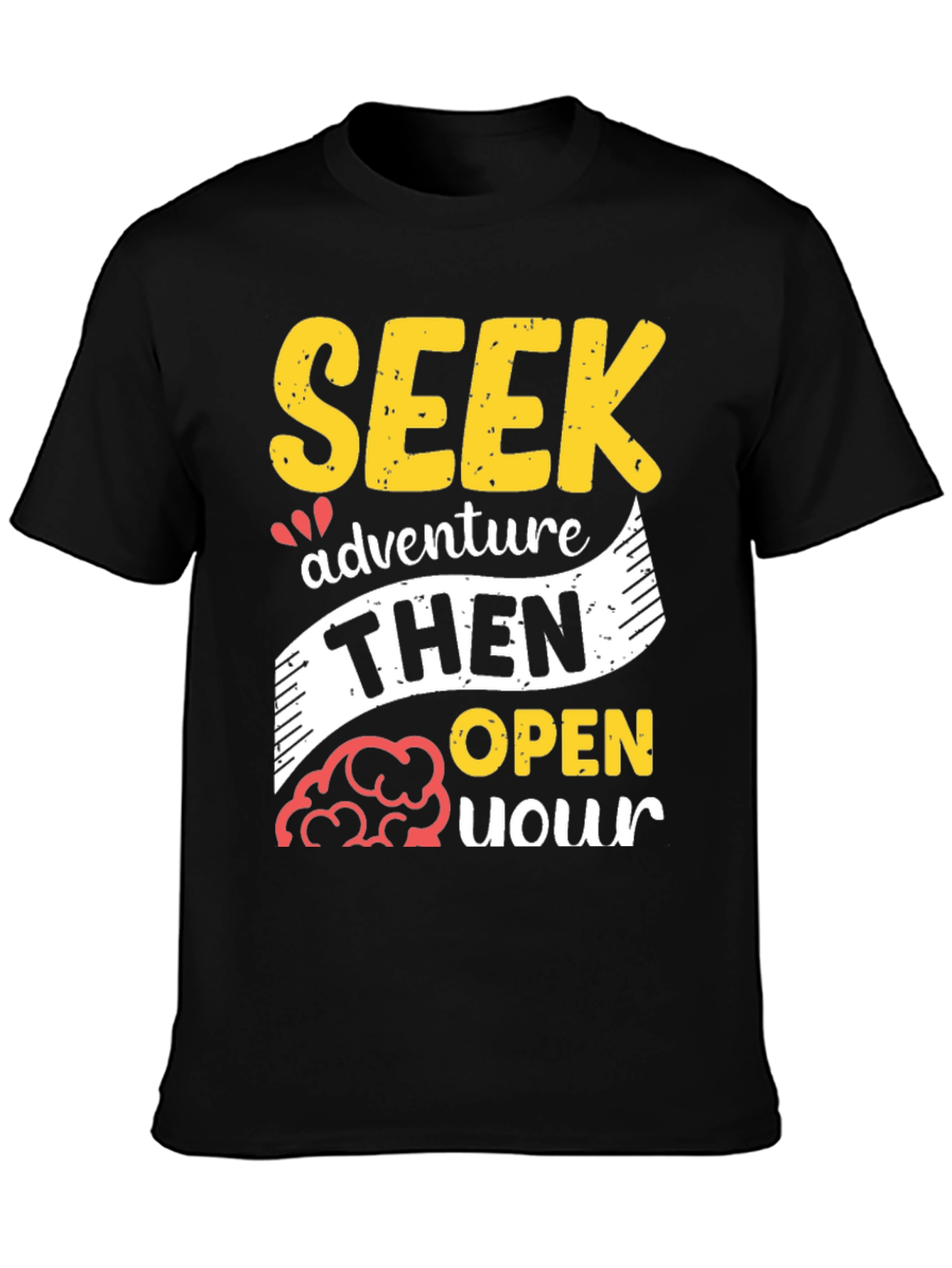 Seek Adventure T-Shirt - Explore with an Open Mind