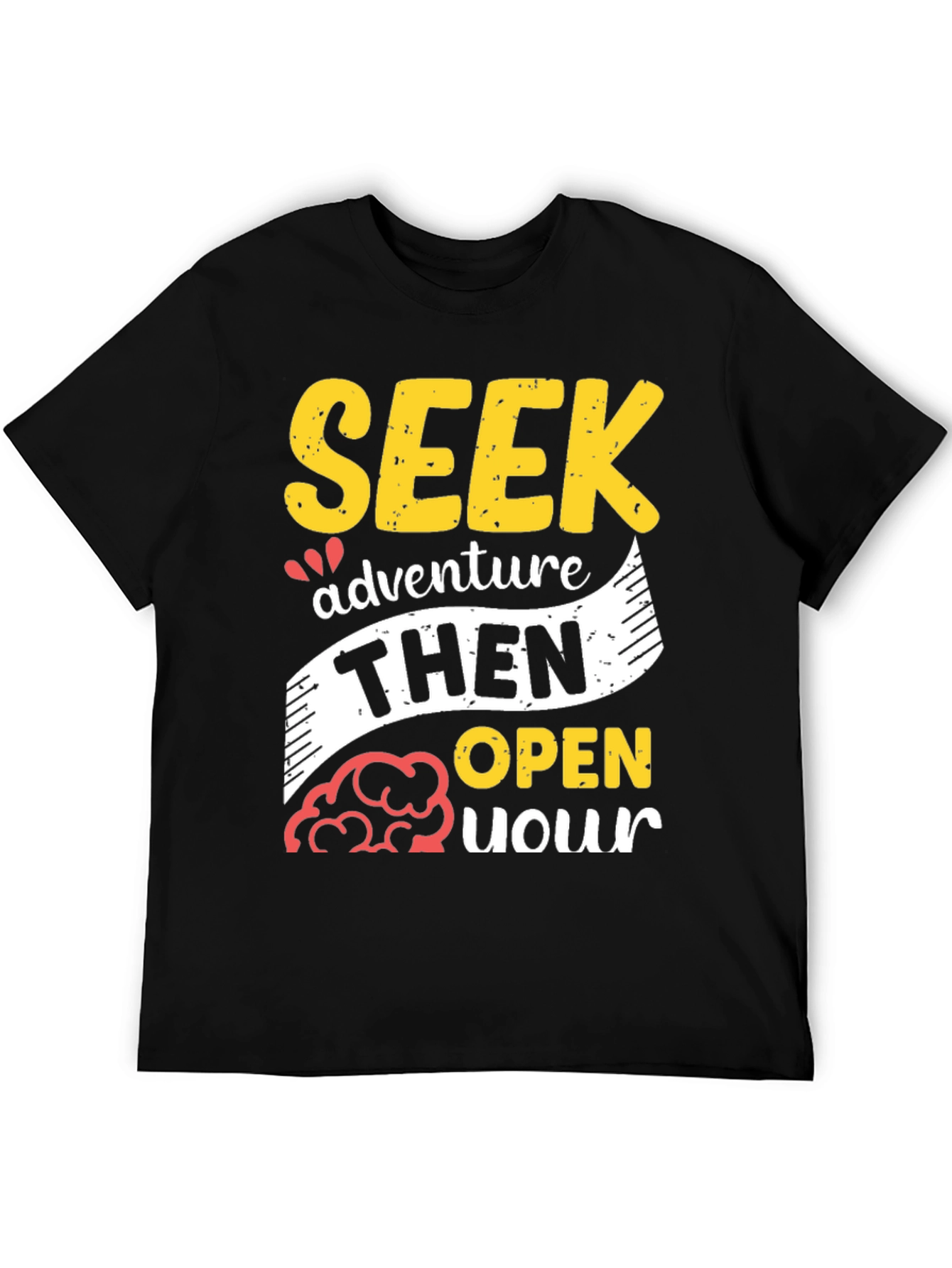 Seek Adventure T-Shirt - Explore with an Open Mind