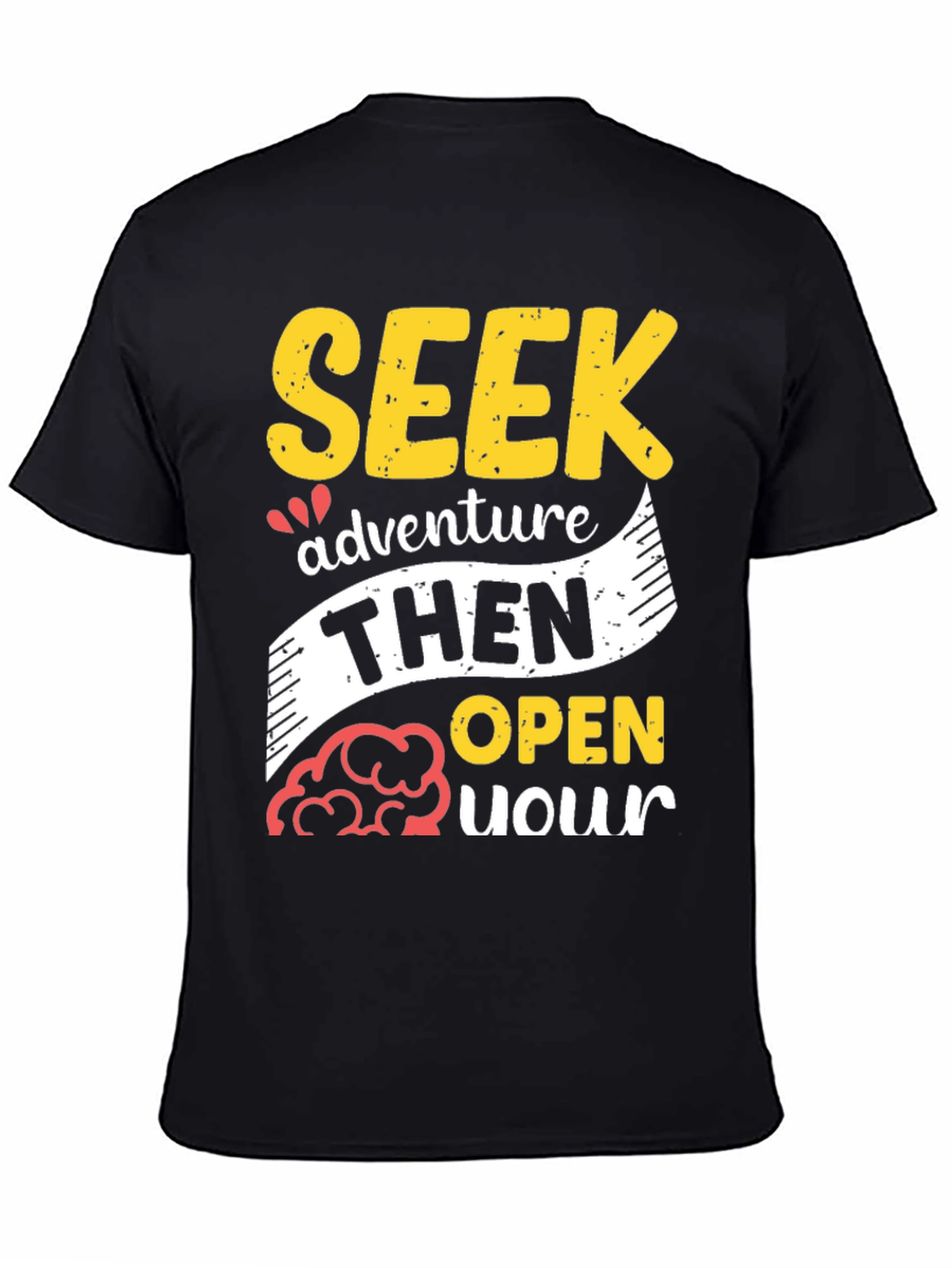Seek Adventure T-Shirt - Explore with an Open Mind