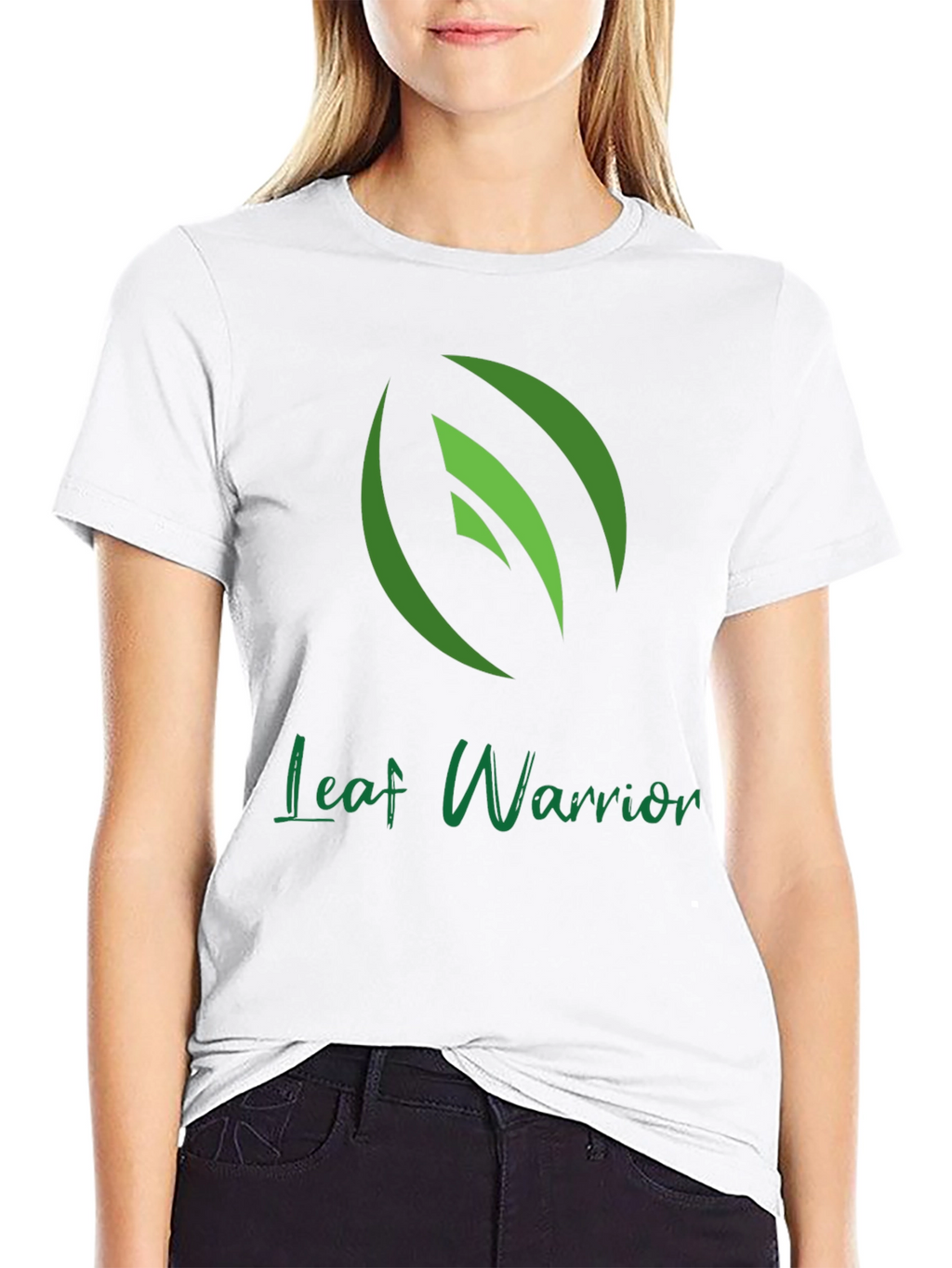 Leaf Warrior Graphic Tee - Green Leaf Design