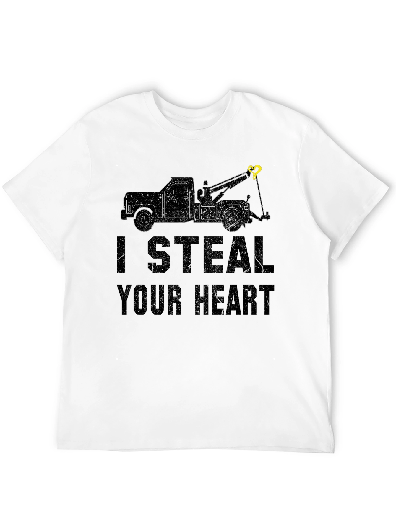 I Steal Your Heart Tow Truck Graphic Tee