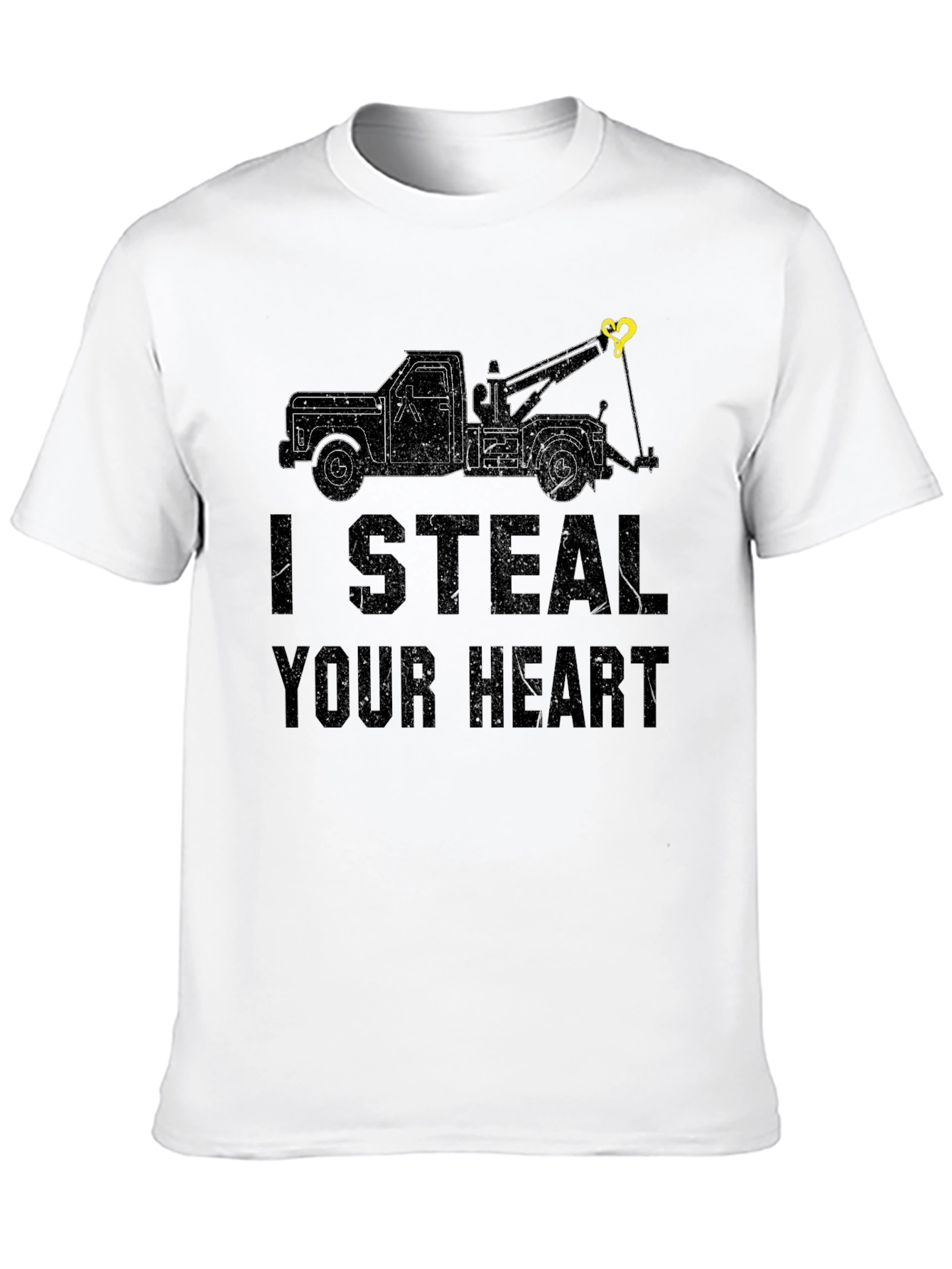 I Steal Your Heart Tow Truck Graphic Tee