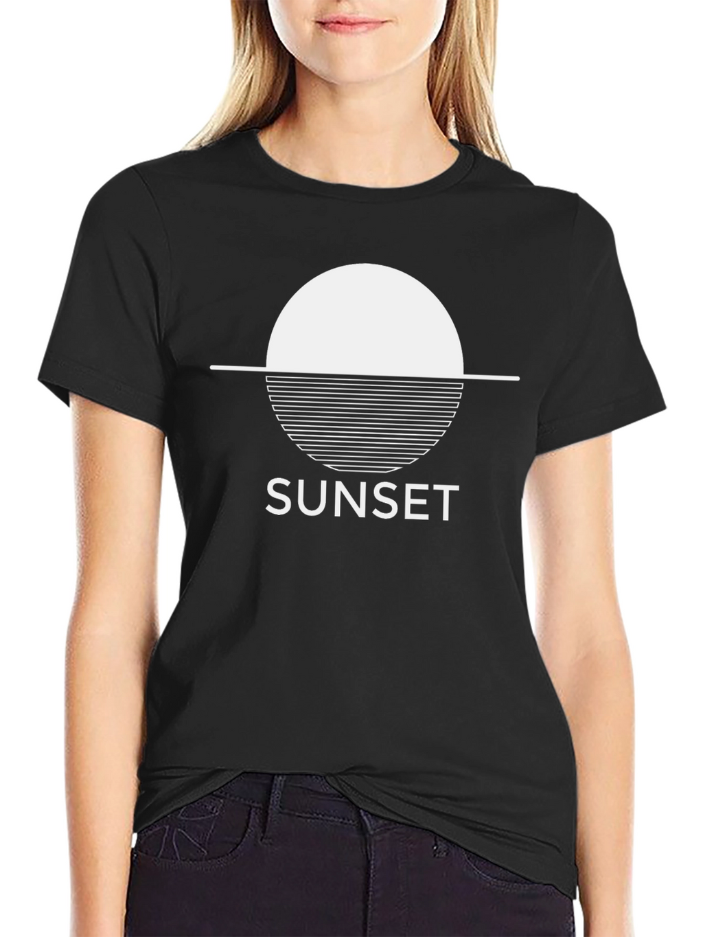Sunset Graphic Tee - Modern Minimalist Design