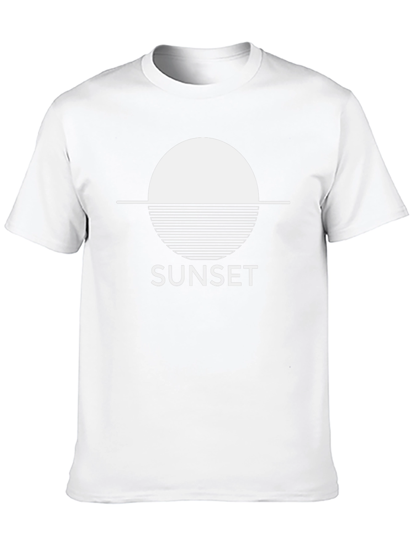 Sunset Graphic Tee - Modern Minimalist Design