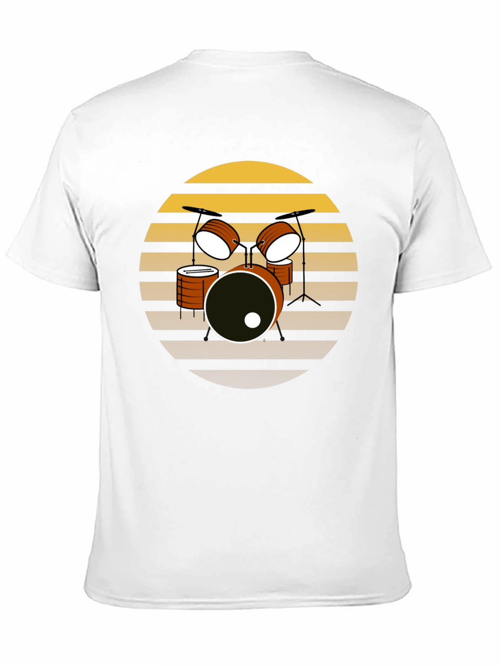 Retro Drum Set T-Shirt - Musician Tee