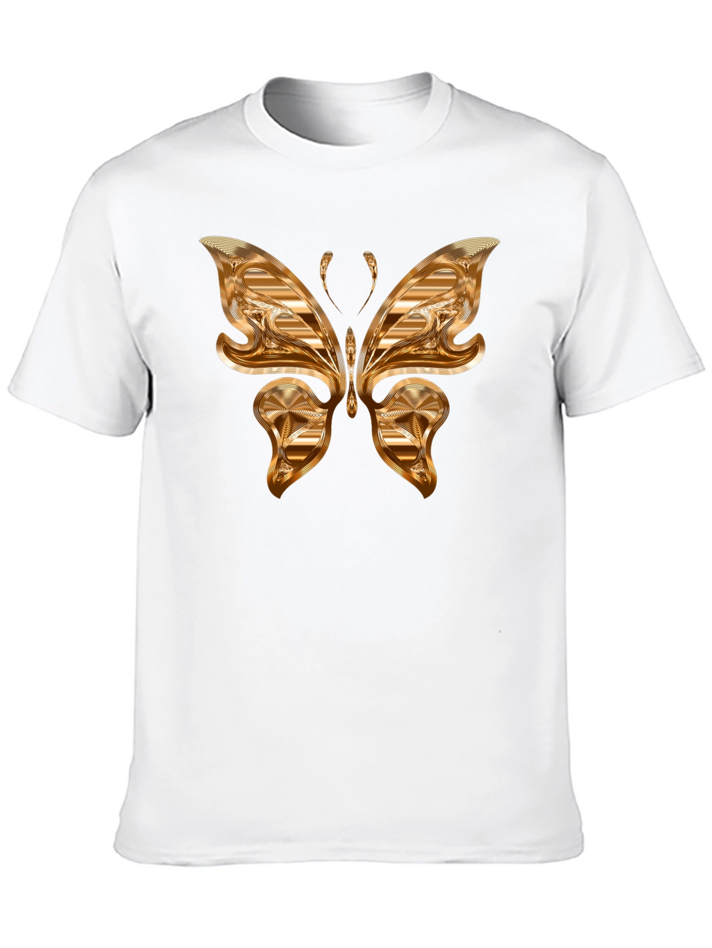 Golden Butterfly Graphic T-Shirt