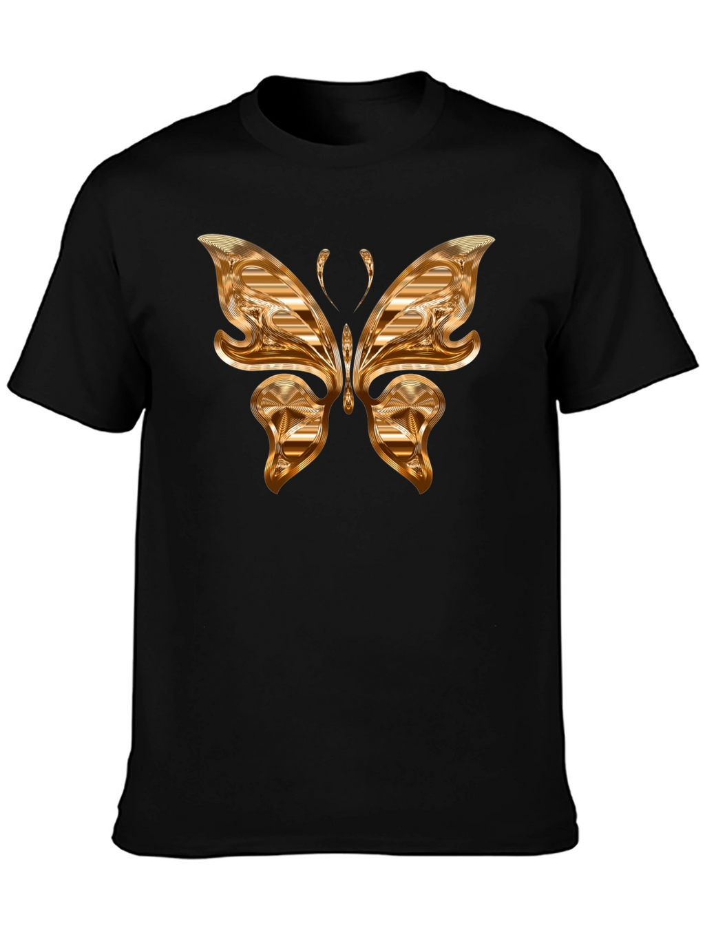 Golden Butterfly Graphic T-Shirt