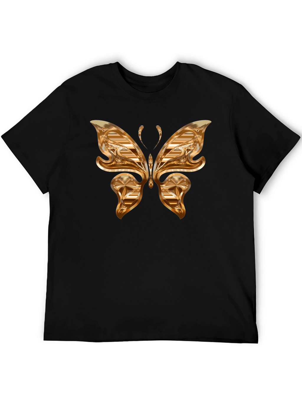 Golden Butterfly Graphic T-Shirt