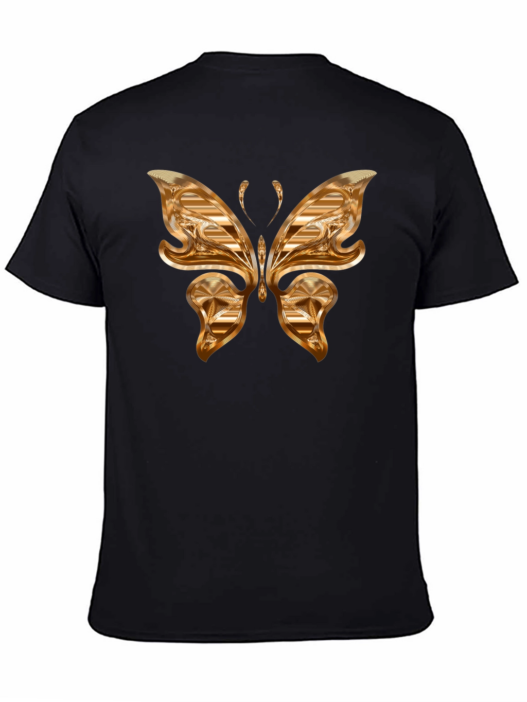Golden Butterfly Graphic T-Shirt