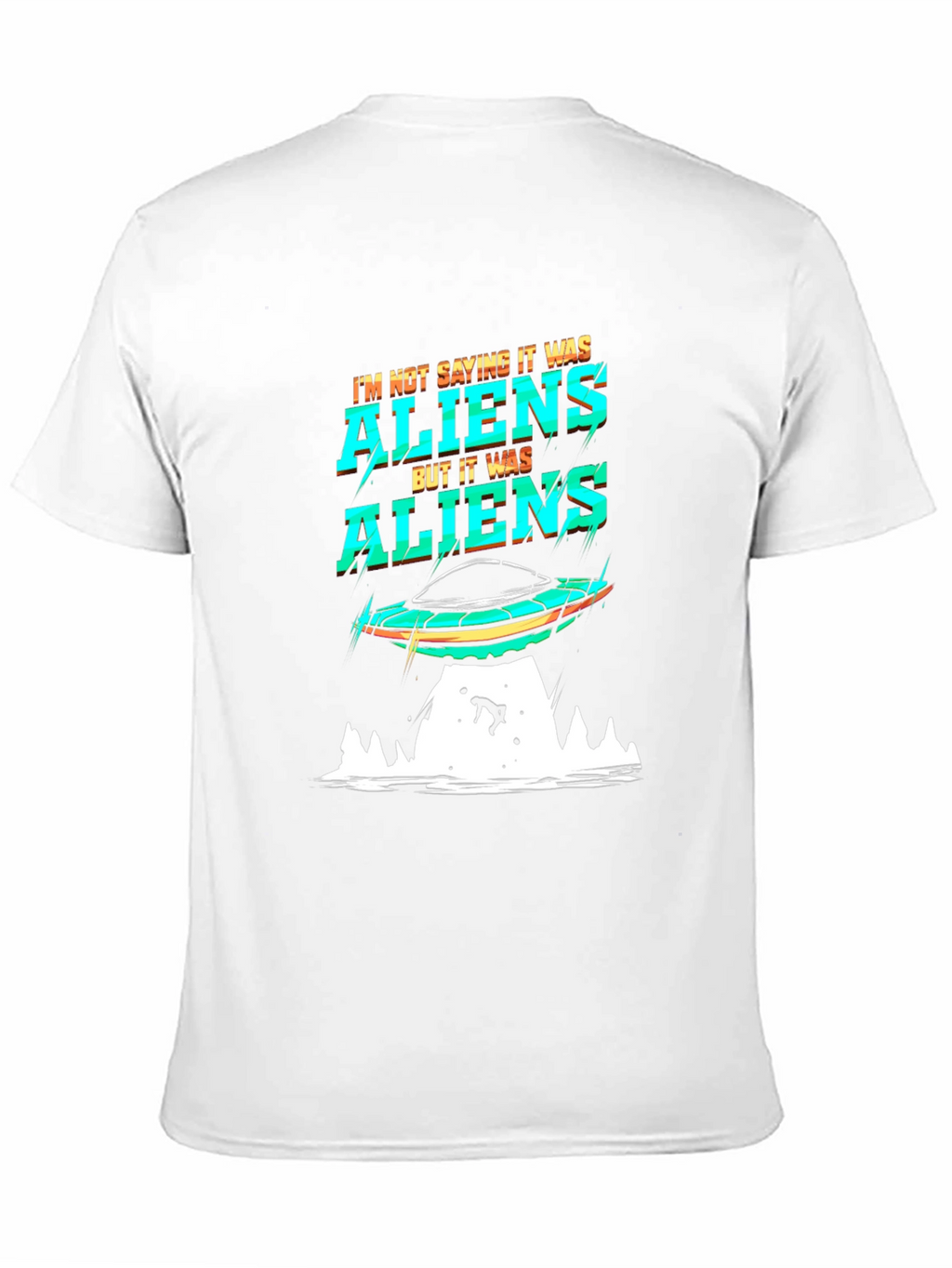 Aliens Graphic T-Shirt UFO Abduction Tee