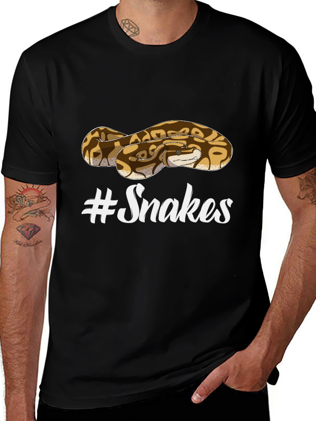 Snakes Graphic T-Shirt - Unisex Crew Neck