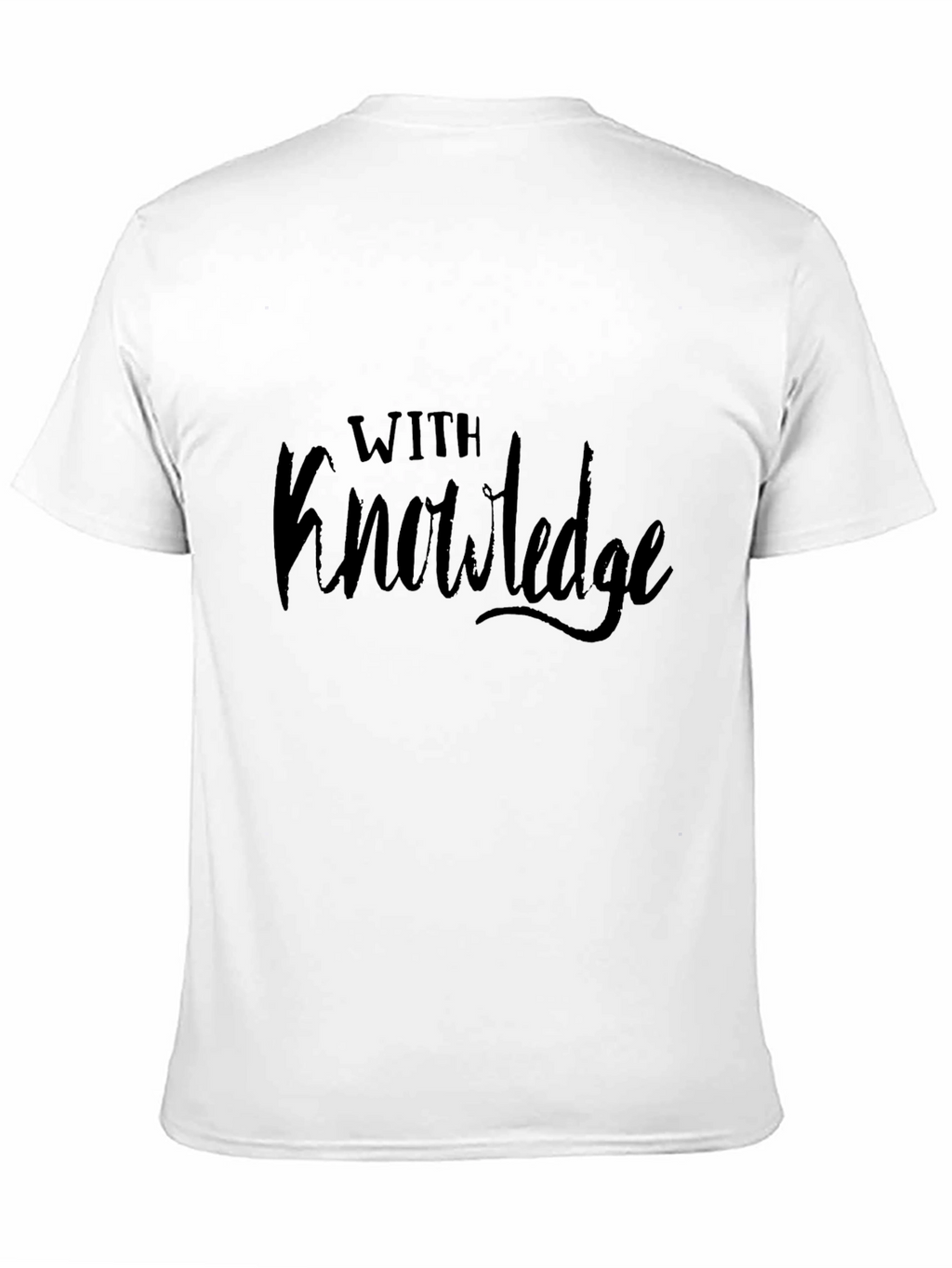 With Knowledge Graphic T-Shirt - Black