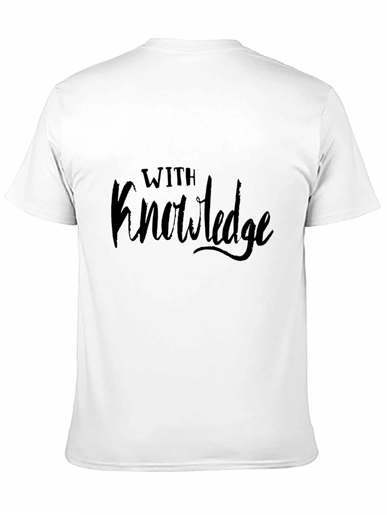 With Knowledge Graphic T-Shirt - Black