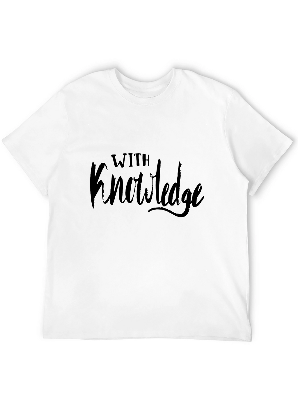 With Knowledge Graphic T-Shirt - Black