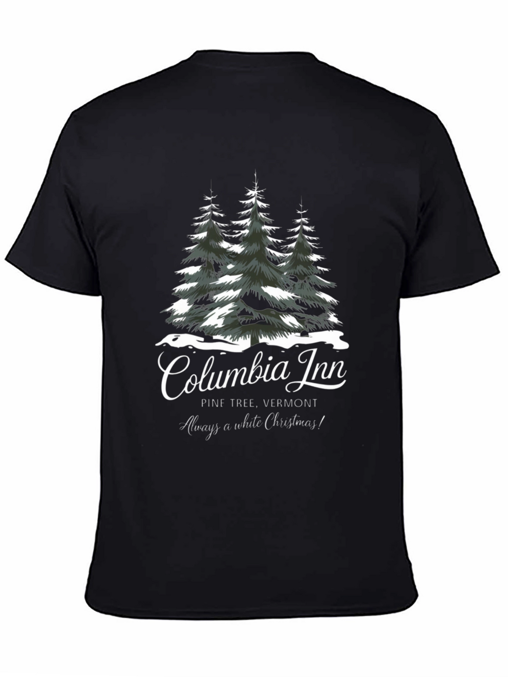 Columbia Inn Pine Tree Vermont Christmas T-Shirt