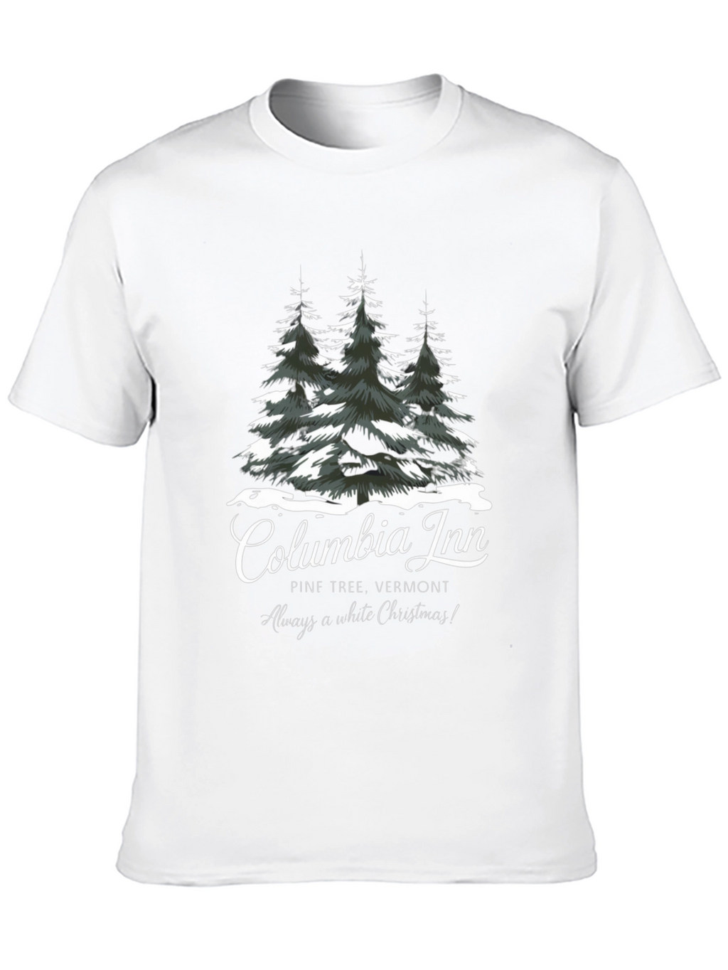 Columbia Inn Pine Tree Vermont Christmas T-Shirt