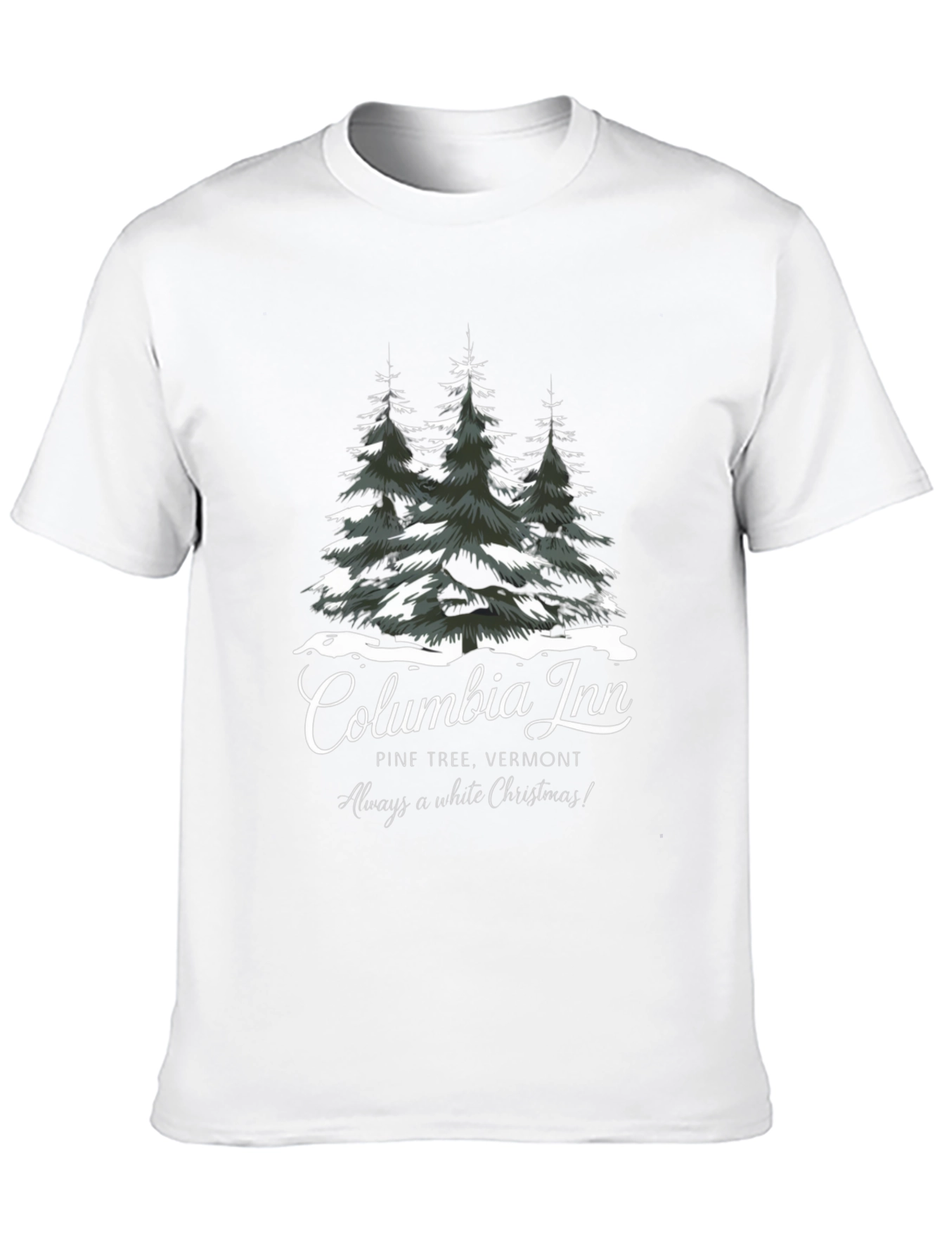 Columbia Inn Pine Tree Vermont Christmas T-Shirt