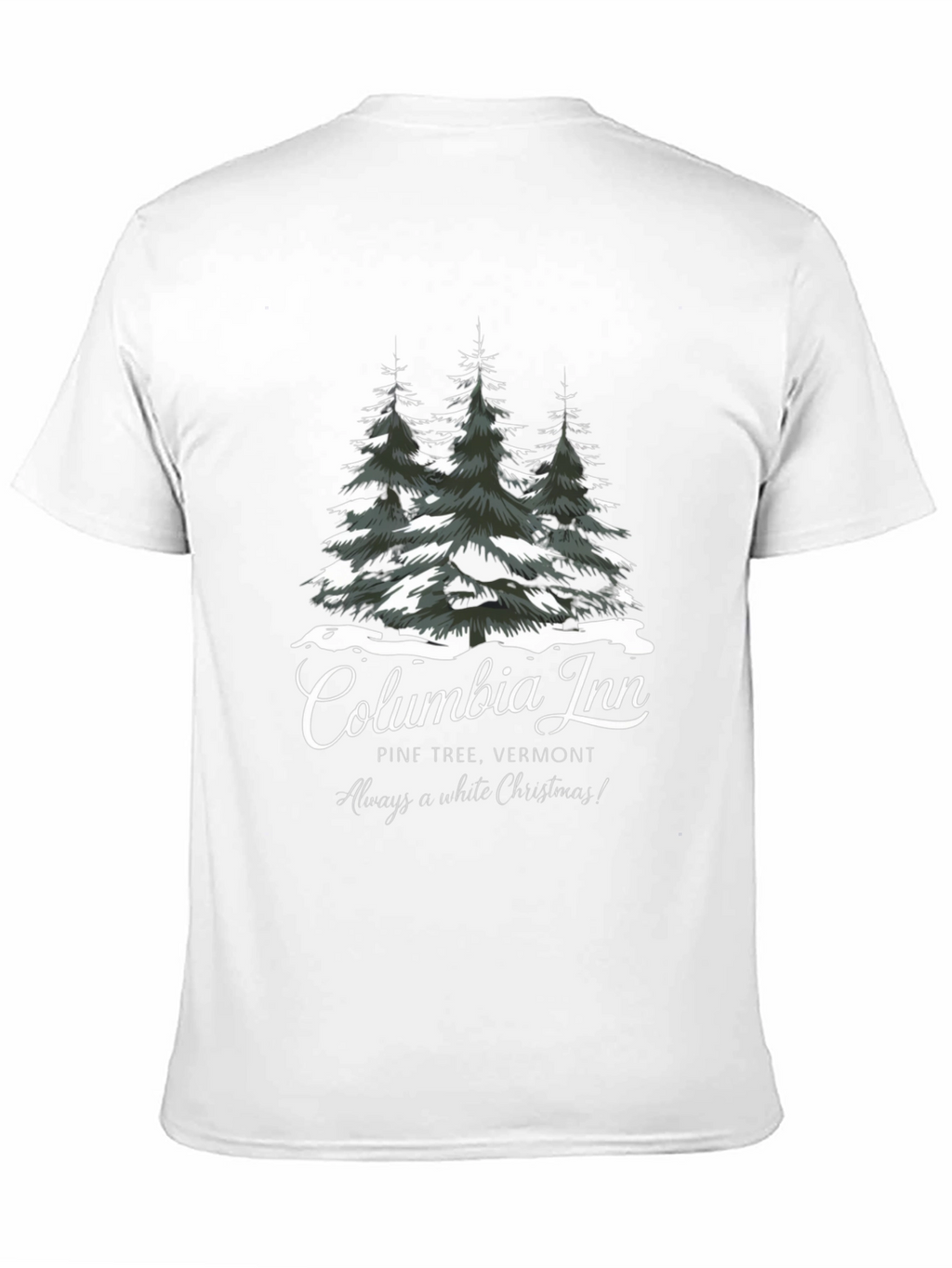 Columbia Inn Pine Tree Vermont Christmas T-Shirt