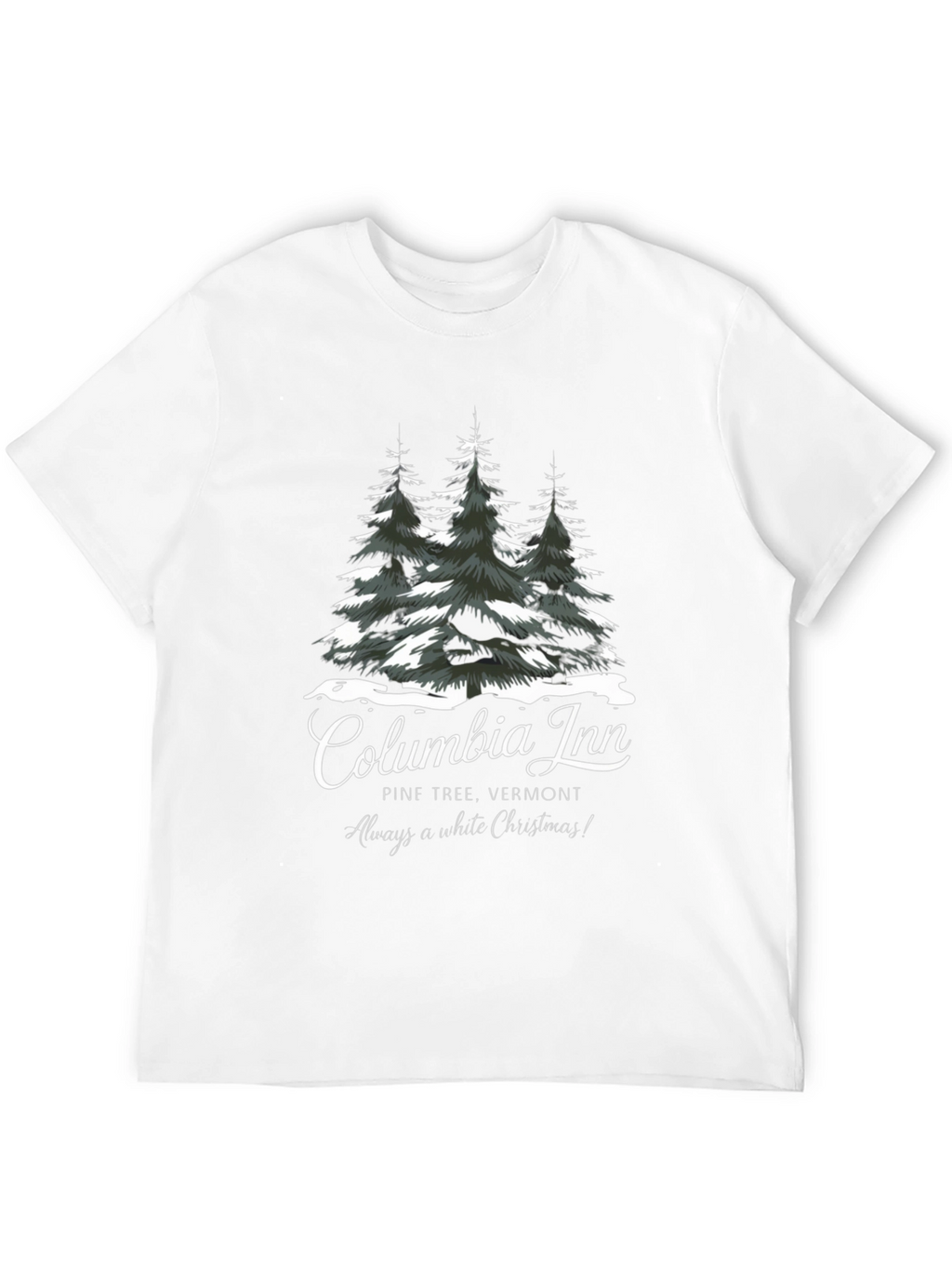Columbia Inn Pine Tree Vermont Christmas T-Shirt