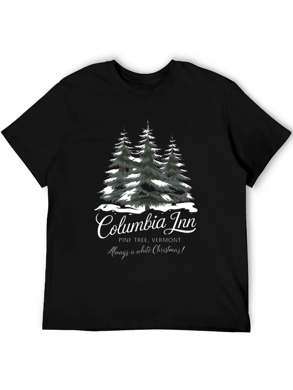 Columbia Inn Pine Tree Vermont Christmas T-Shirt